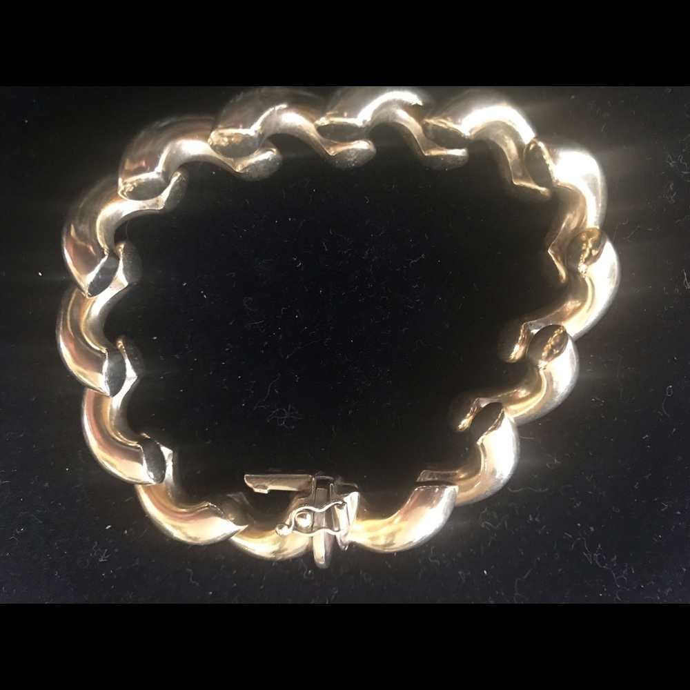 Gold Hoop Bracelet